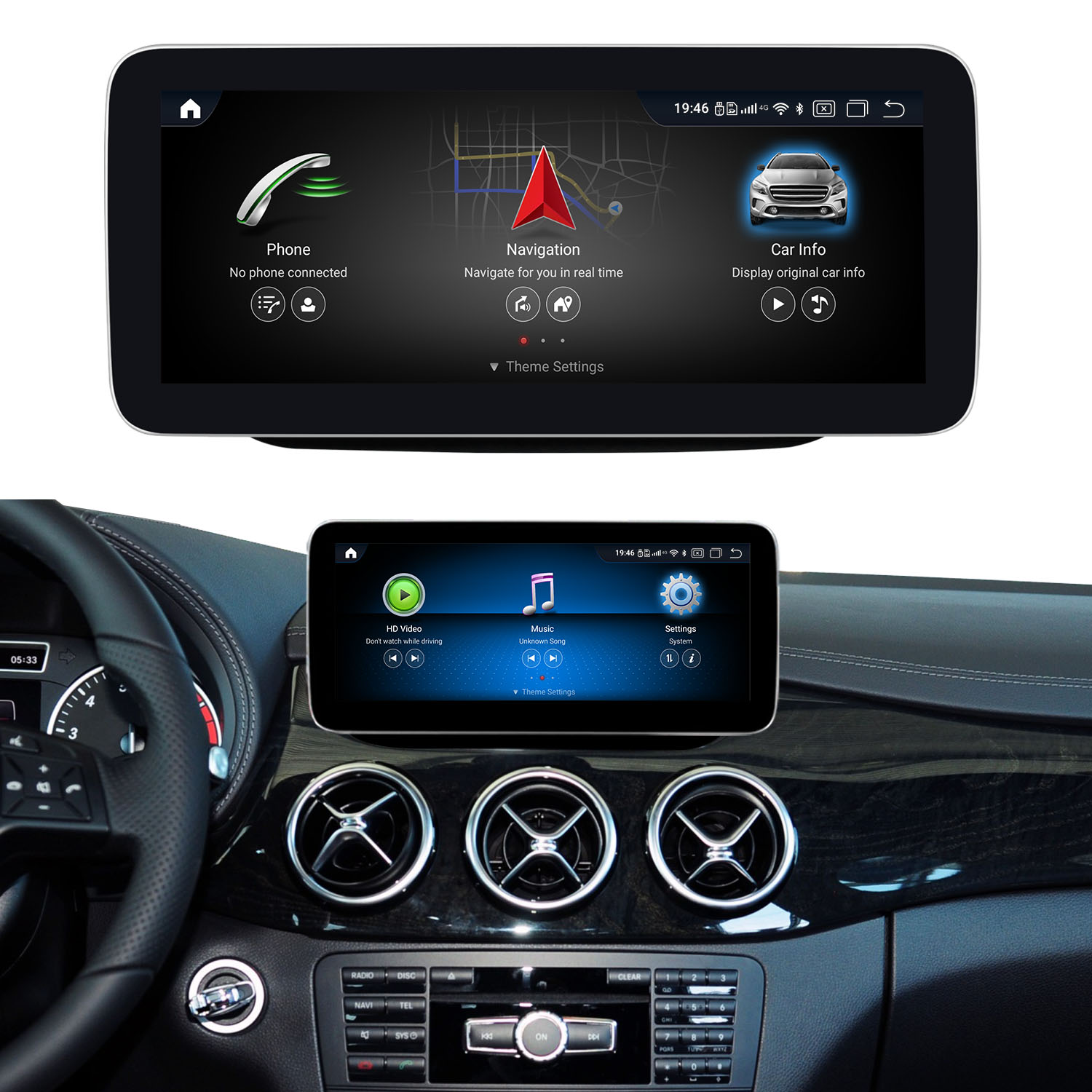 Koason Android Screen Upgrade Apple CarPlay for Mercedes Benz B Class W246