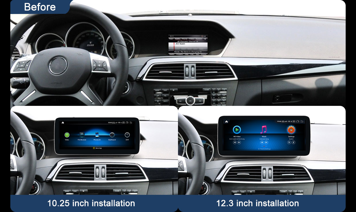 Benz-C class-Android-Screen (5)