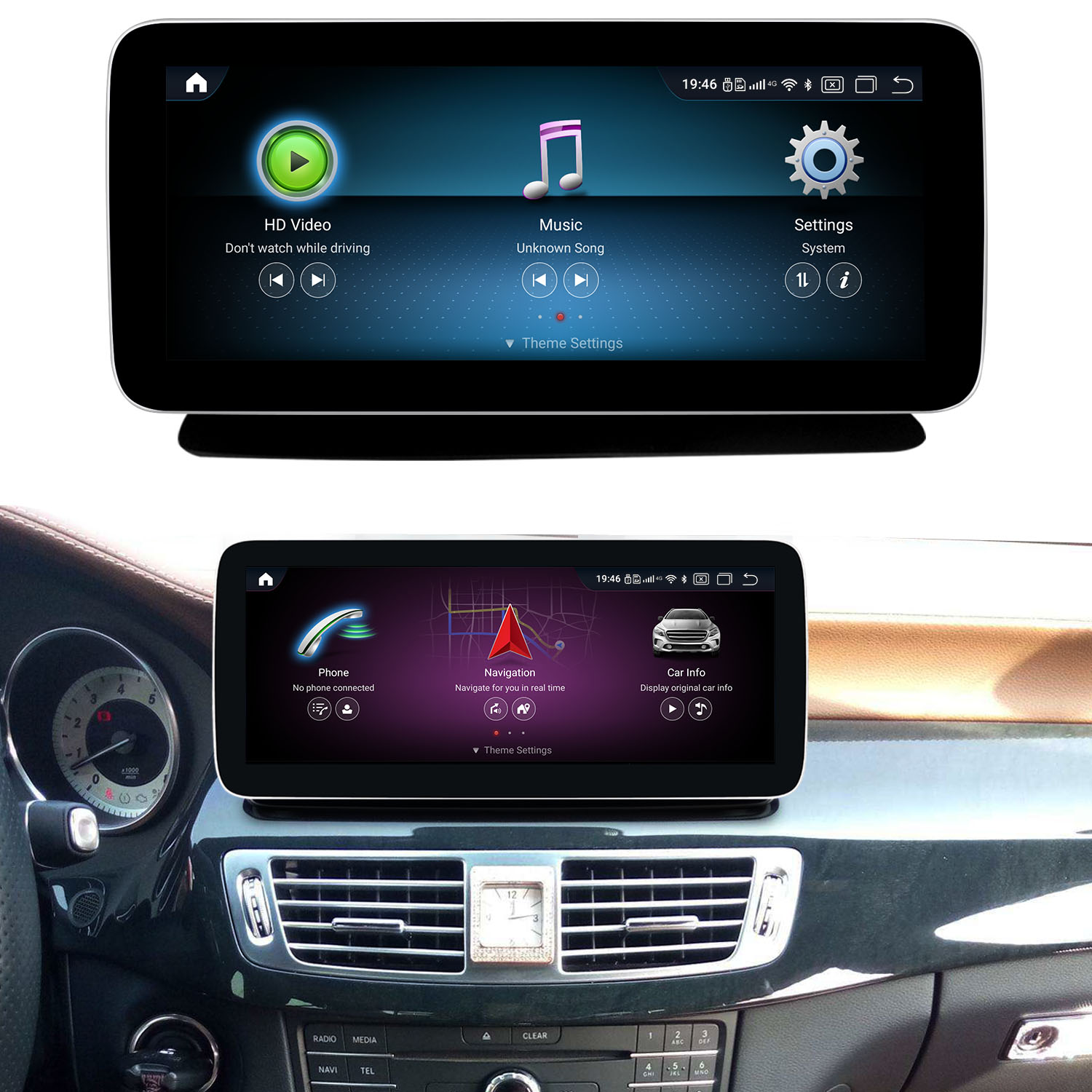 Koason Android Screen Upgrade Apple CarPlay for Mercedes Benz CLS W218 CLS350 CLS400 CLS500 CLS250 CLS63