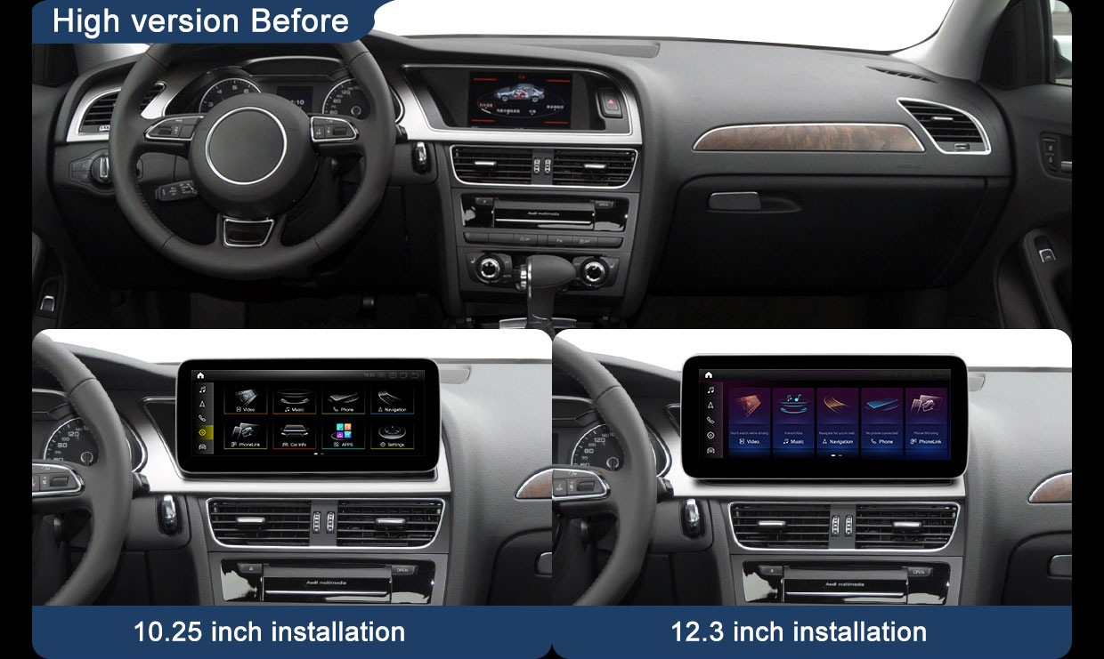 Koason Android Screen Display Upgrade Apple CarPlay for Audi A4 A5 (10)