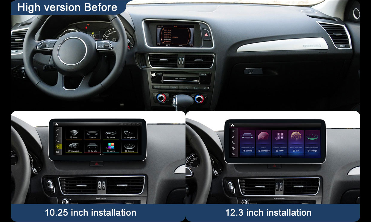 Koason Android Screen Display Upgrade Apple CarPlay for Audi Q5 (2)