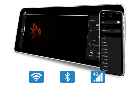 Support 4G, Bluetooth and WiFi