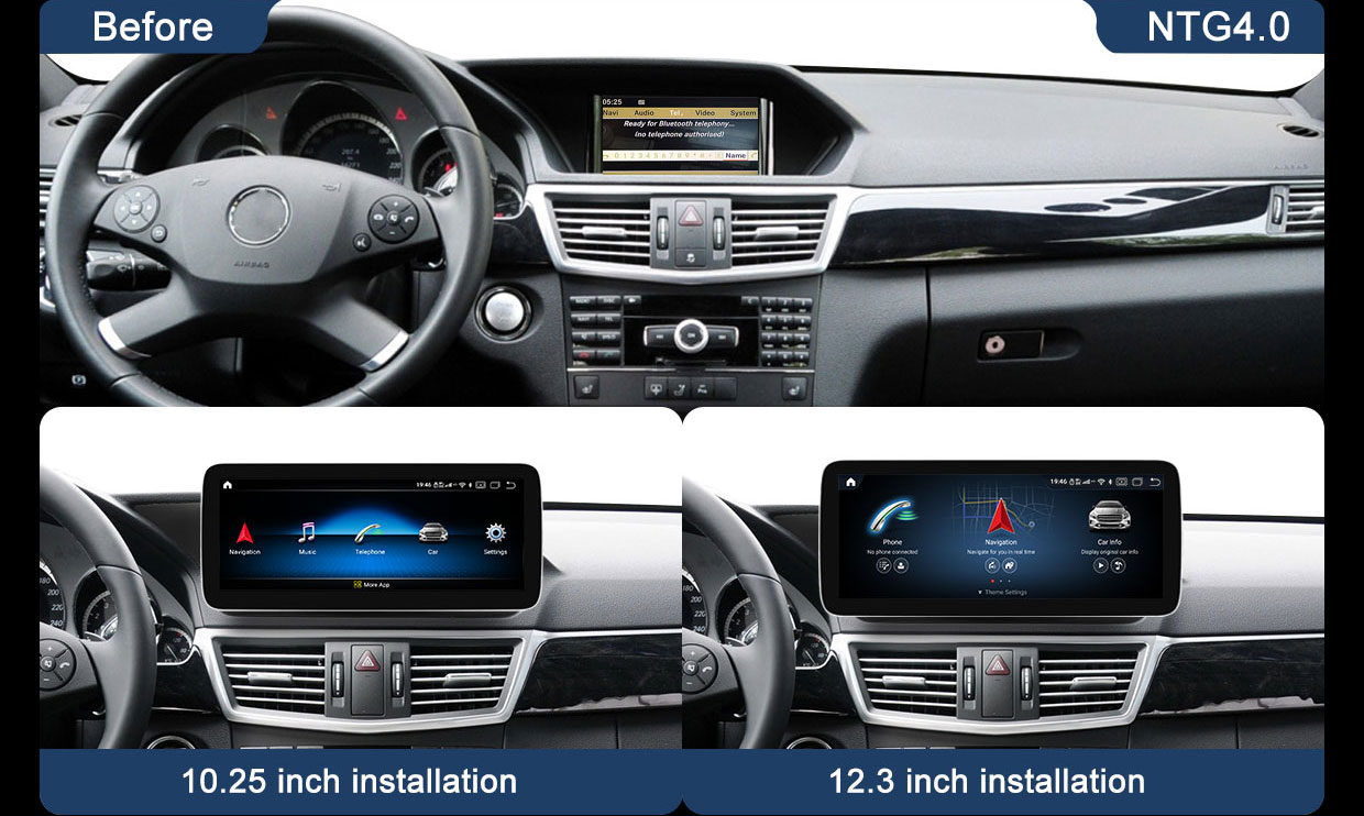 Koason Android Screen Upgrade Apple CarPlay for Mercedes Benz E W212 S212 (10)