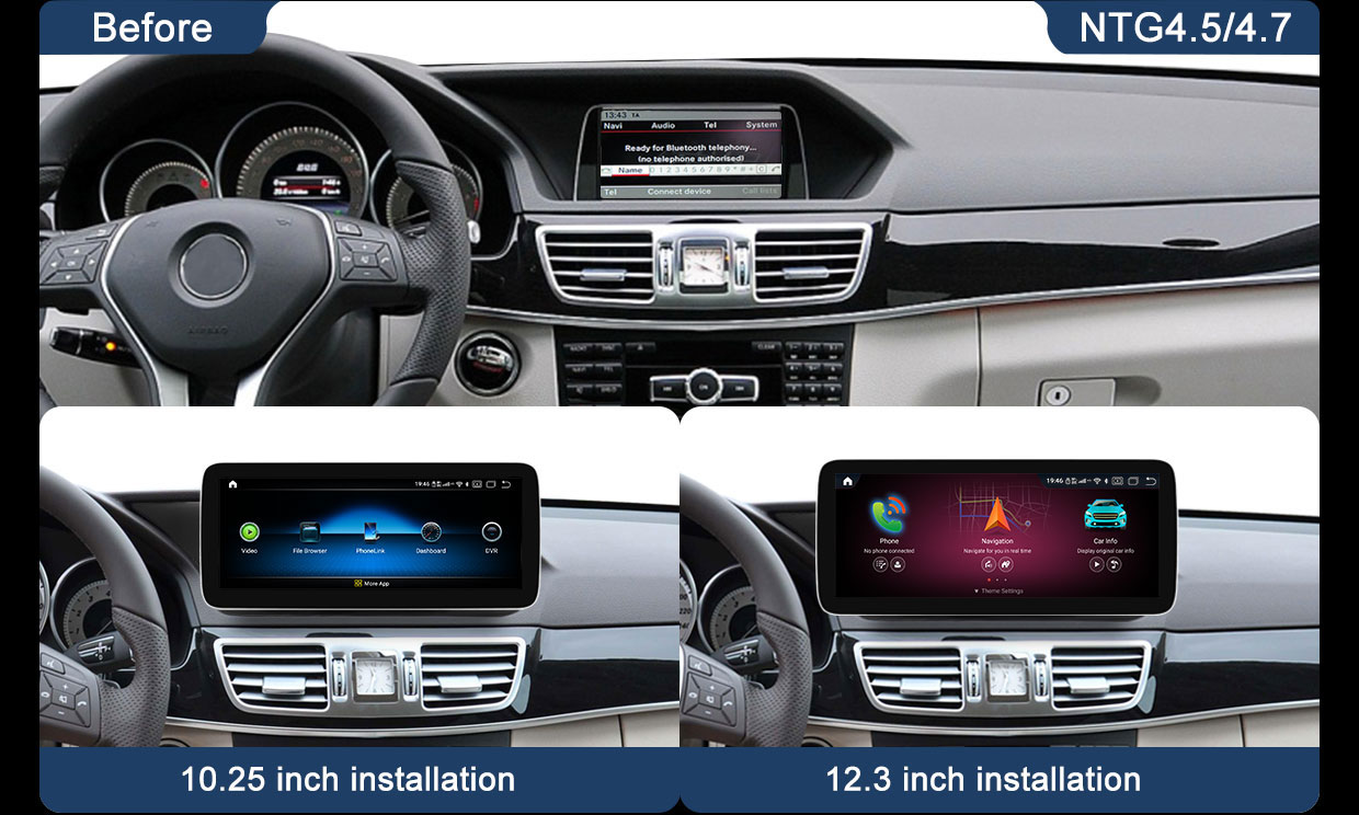 Koason Android Screen Upgrade Apple CarPlay for Mercedes Benz E W212 S212 (9)