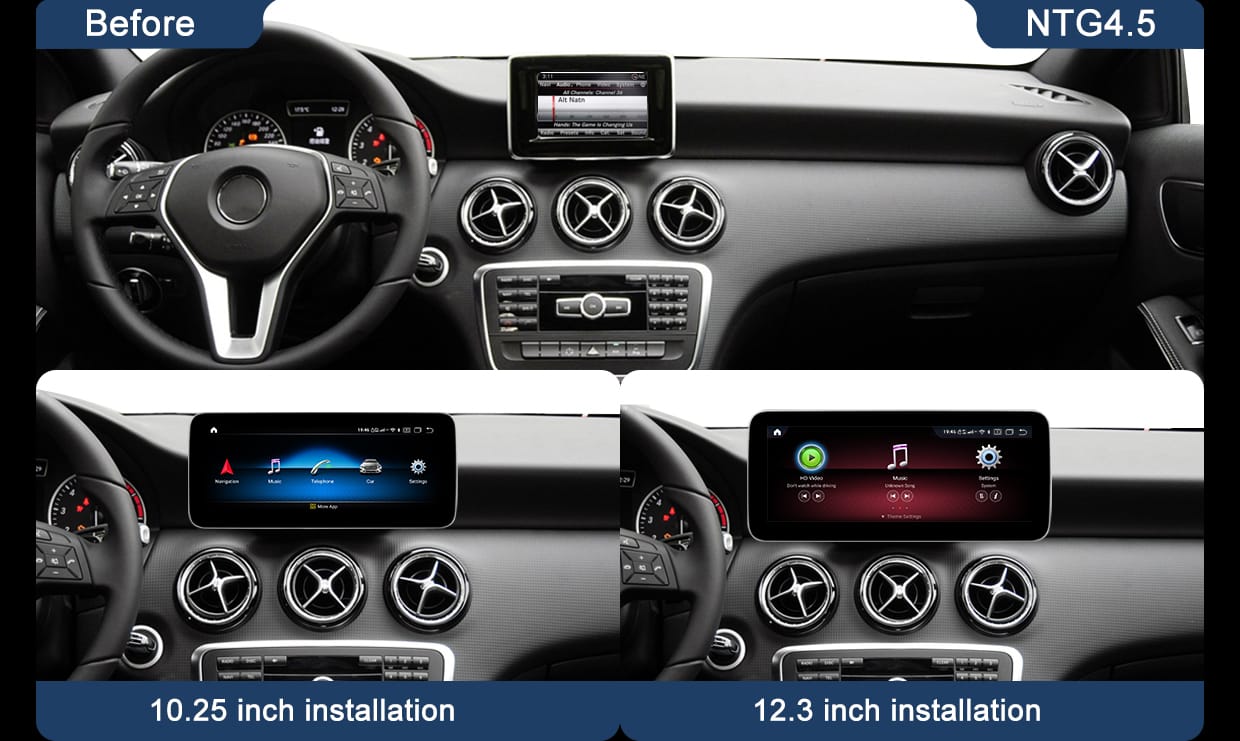 Koason Android Screen Upgrade Apple CarPlay for Mercedes Benz GLA (2)