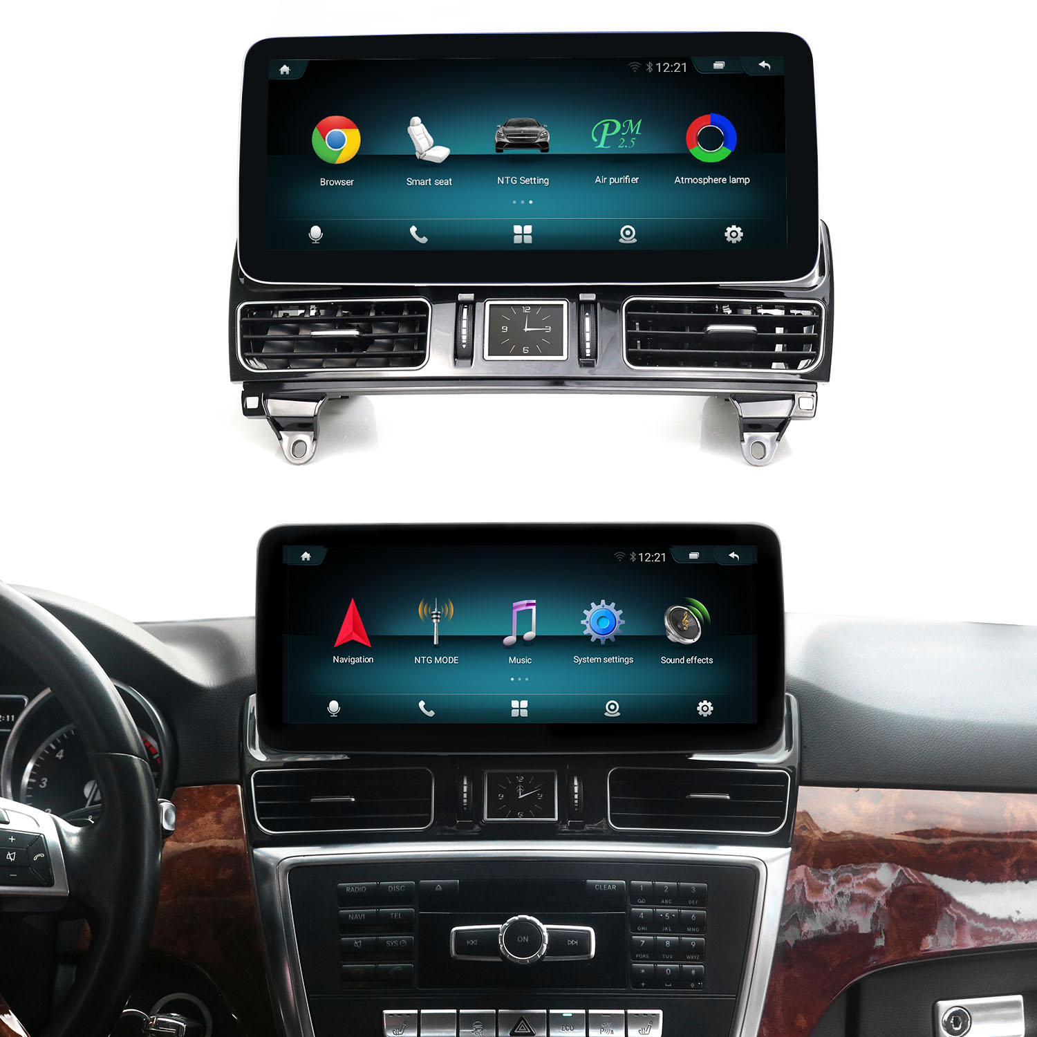 Koason 8.4/12.3inch Android Display CarPlay GPS Navigation Car Multimedia Player for Mercedes Benz ML W166 /GL X166