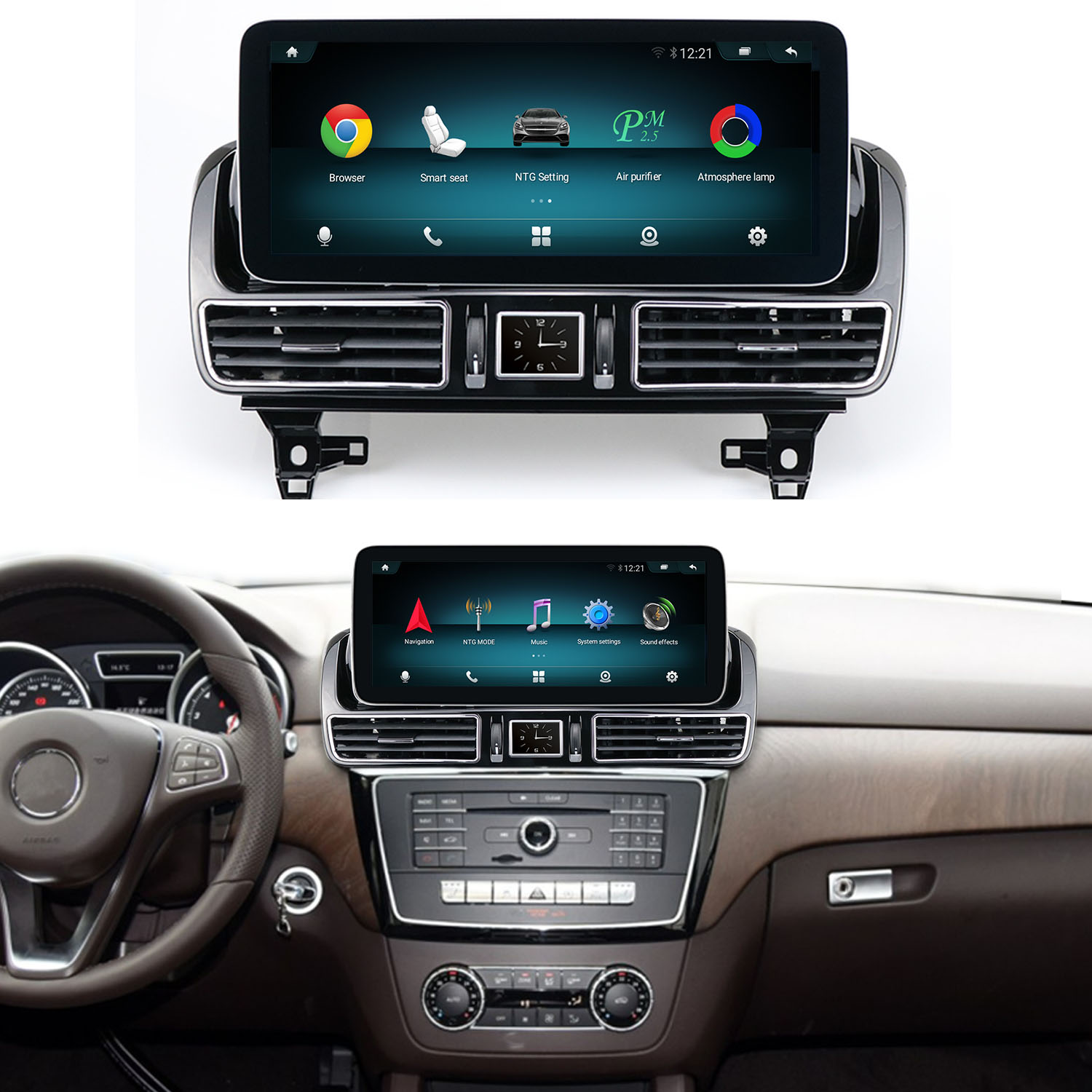 Koason 12.3inch Screen Display CarPlay GPS Navigation Car Multimedia Player for Mercedes Benz GLE GLS