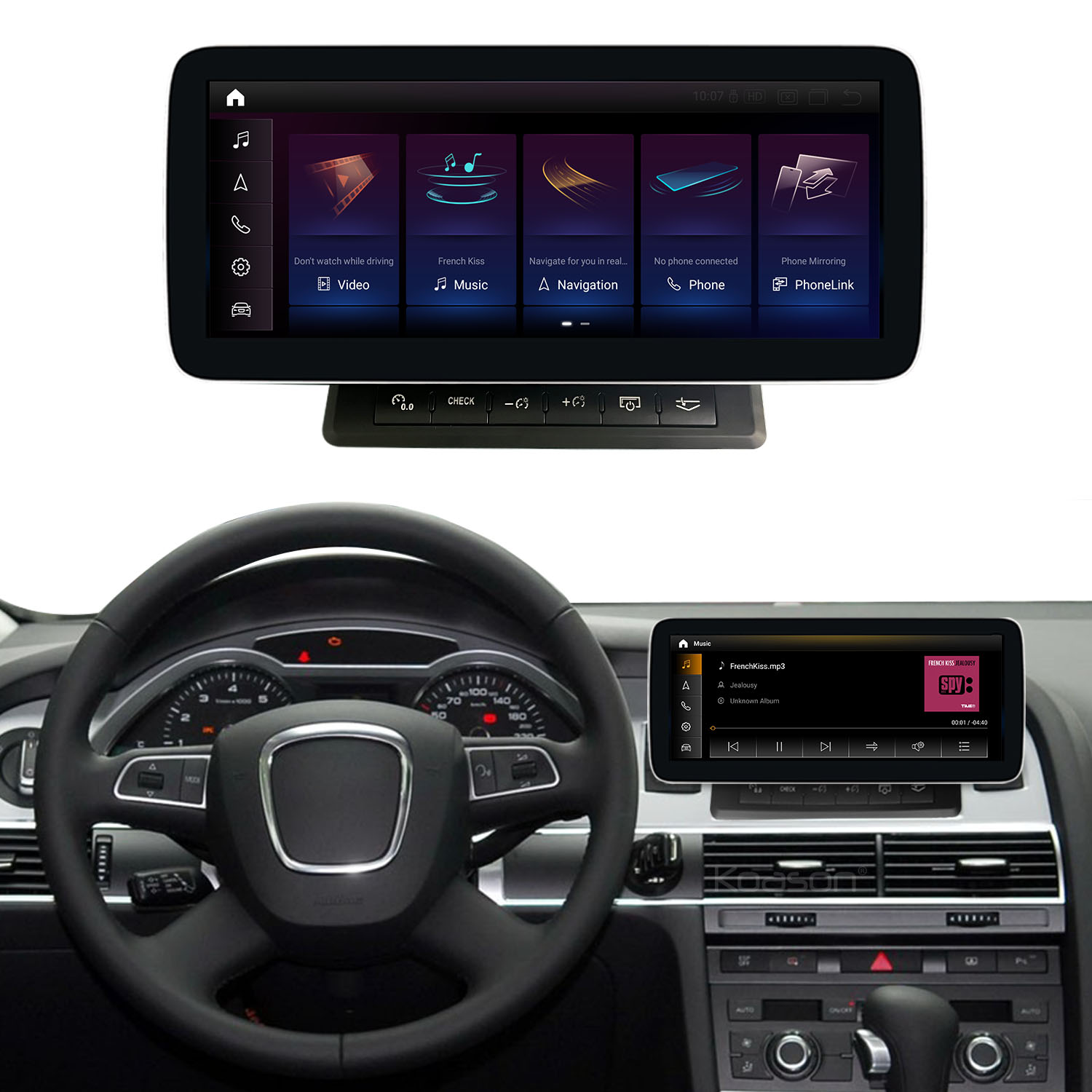 Koason Android Screen Display Upgrade Apple CarPlay for Audi A6