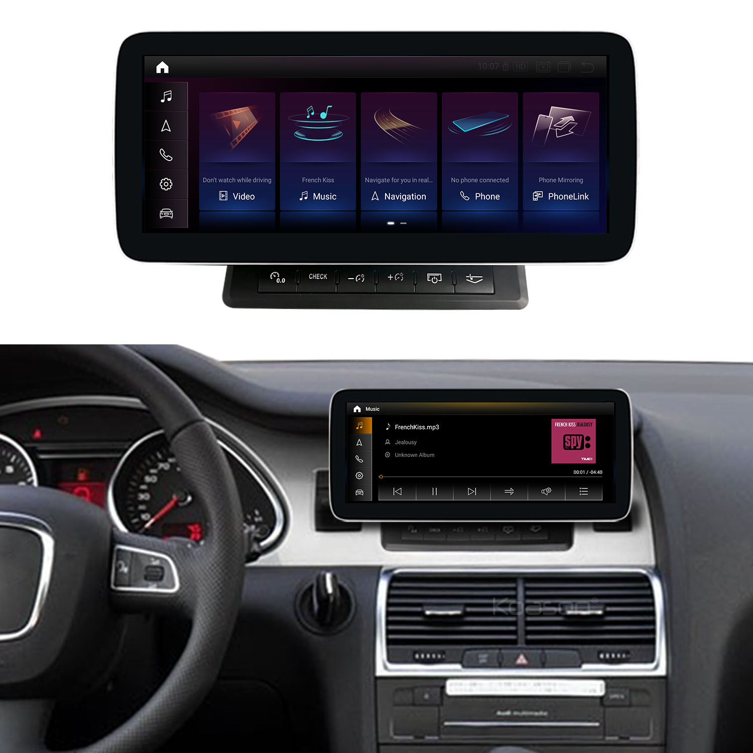 Koason Android Screen Display Upgrade Apple CarPlay for Audi Q7