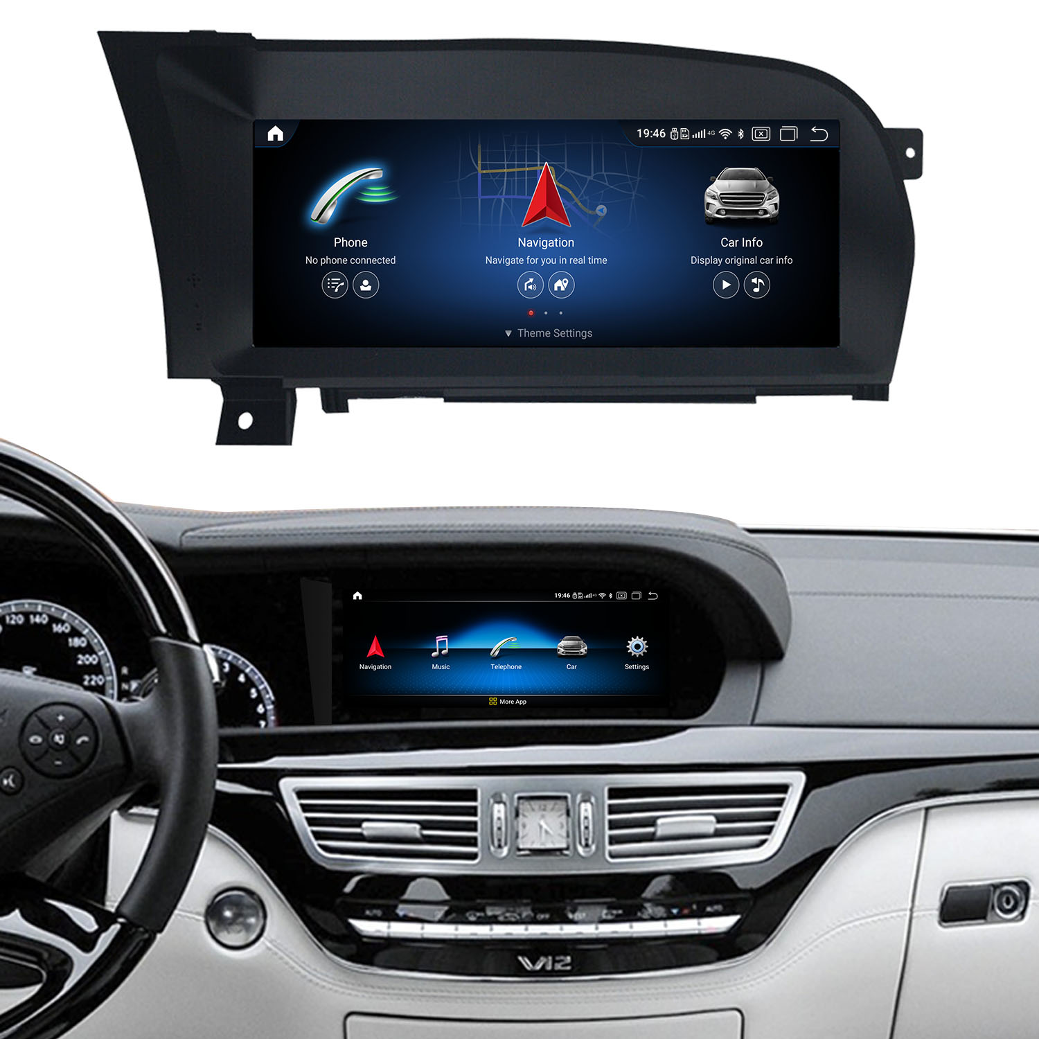 Koason Android Screen Upgrade Apple CarPlay for Mercedes Benz S class W221