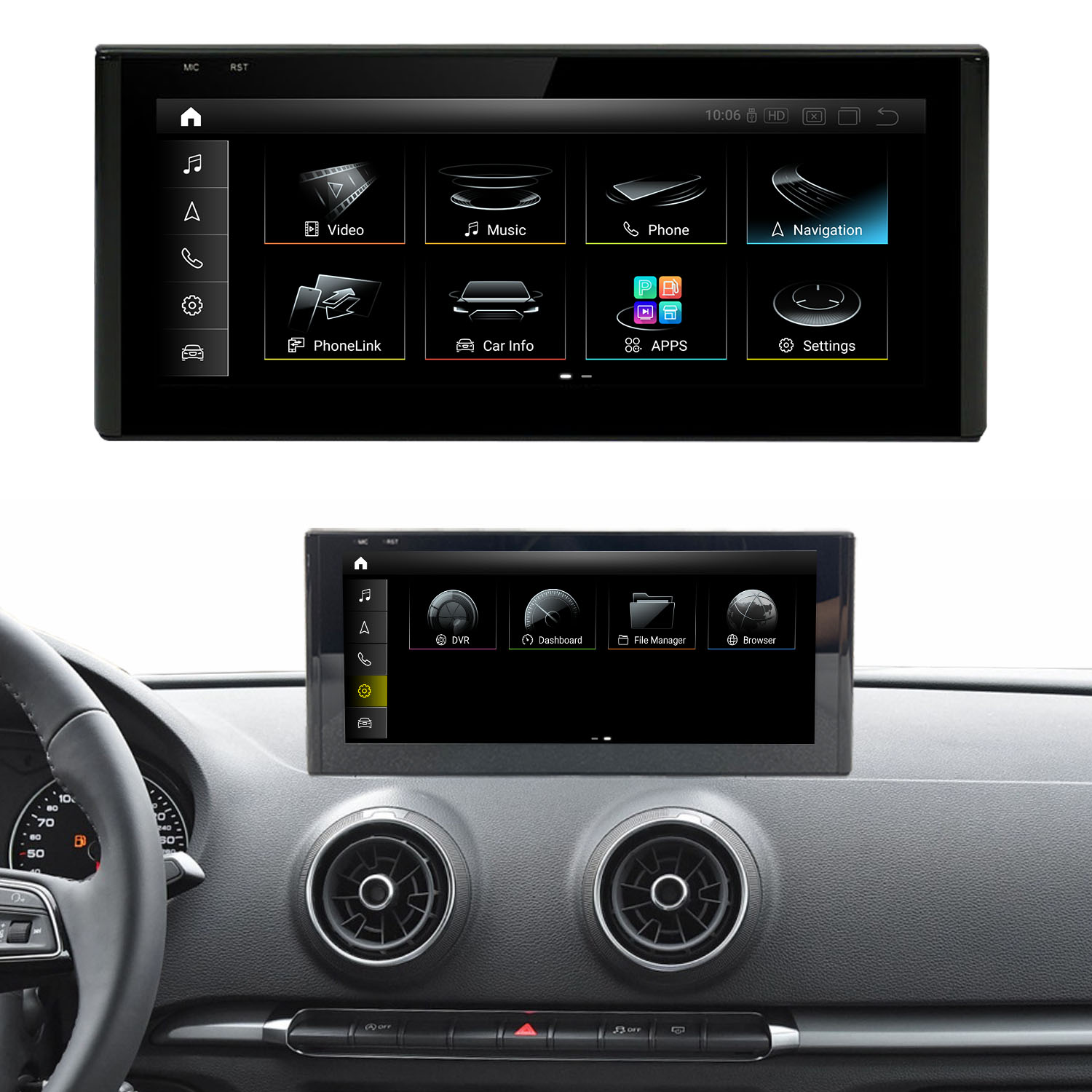 Koason Android Screen Display Upgrade Apple CarPlay for Audi A3