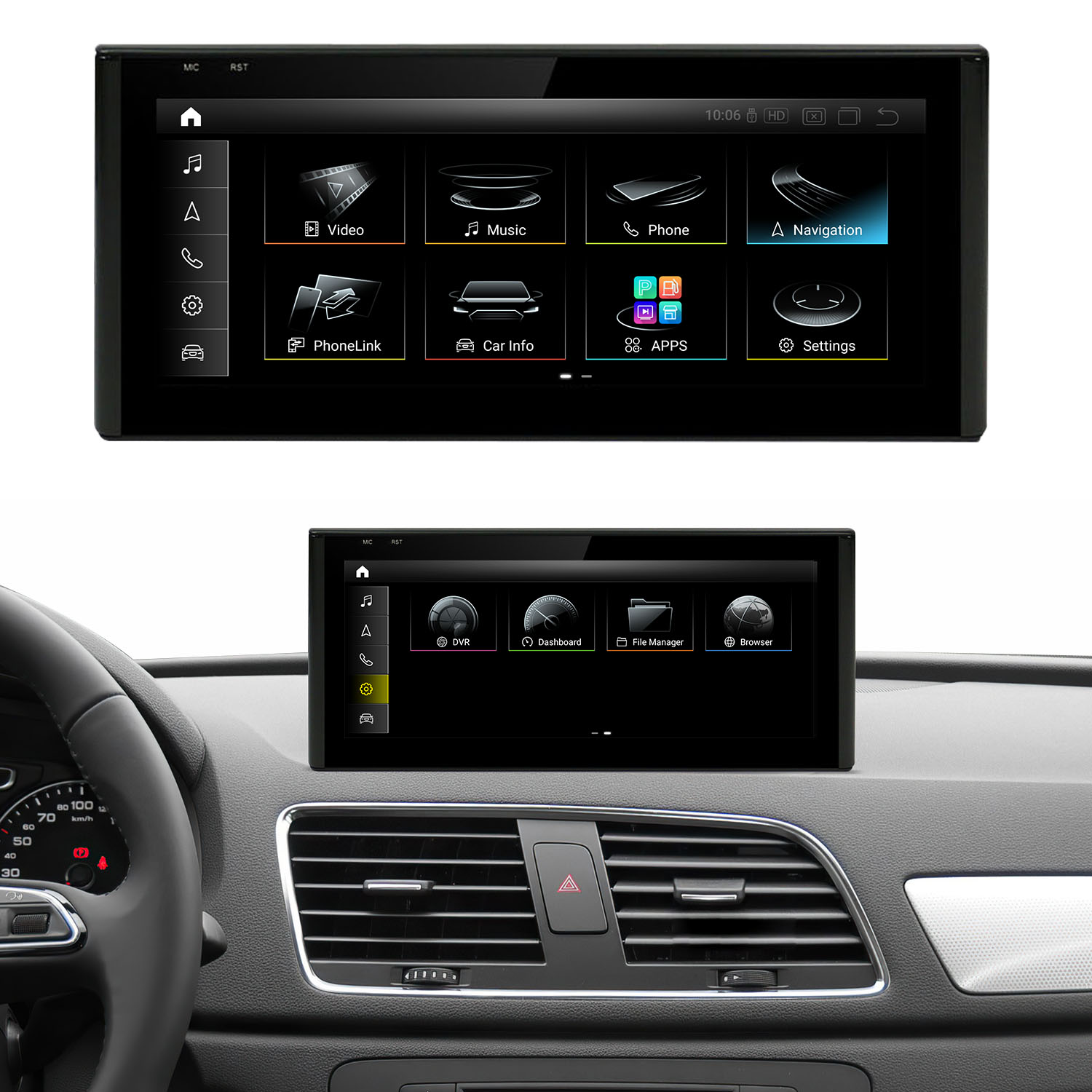 Koason Android Screen Display Upgrade Apple CarPlay for Audi Q3